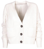 NYHED! LIMITED EDITION Cardigan m. naturknapper i kraftig strik - Mari