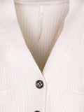 NYHED! LIMITED EDITION Cardigan m. naturknapper i kraftig strik - Mari