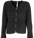 NYHED! LIMITED EDITION Cardigan m. guldknapper i kraftig strik - Anna